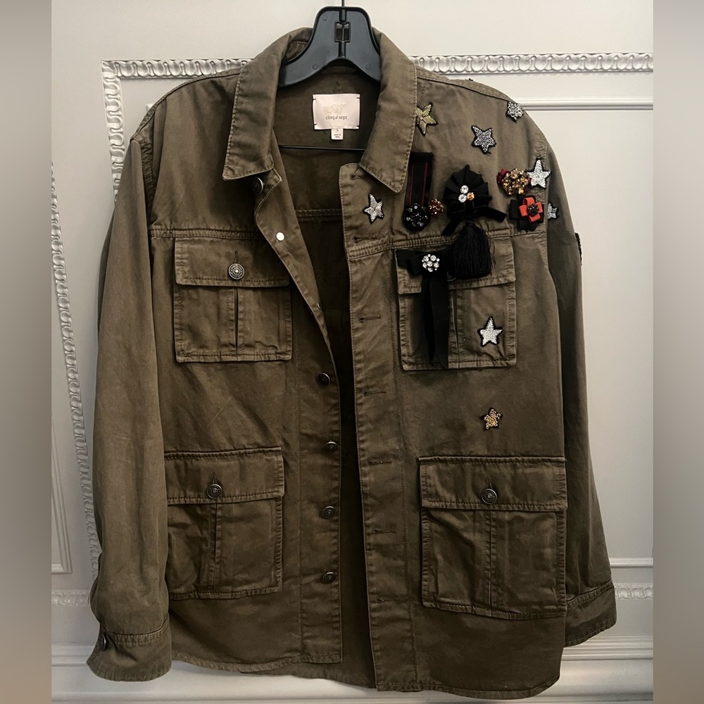 Cinq a Sept Canyon Jeweled Army Jacket